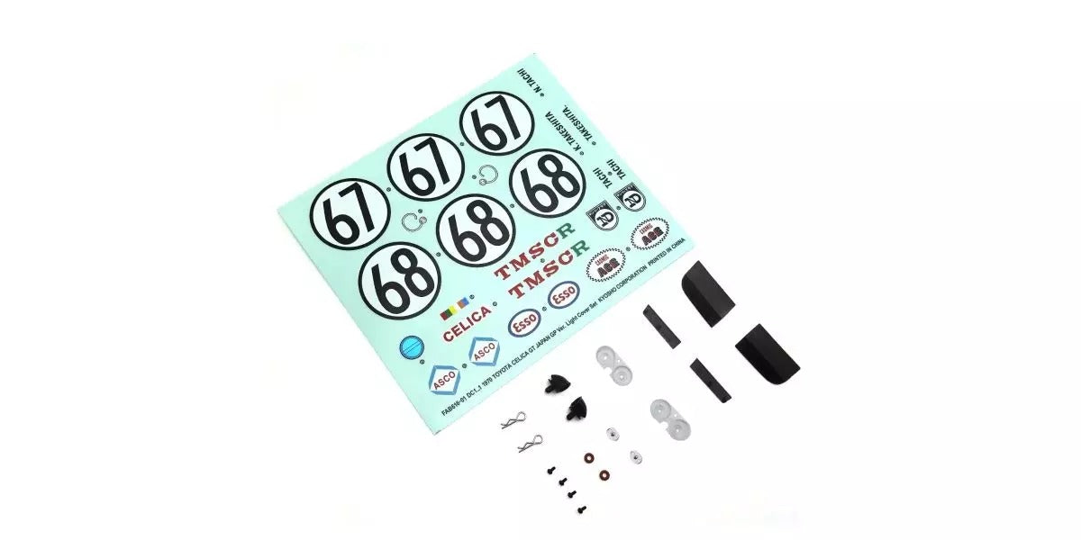 Kyosho Fazer FZ02 1:10 Toyota Celica 1970 Light Cover Set