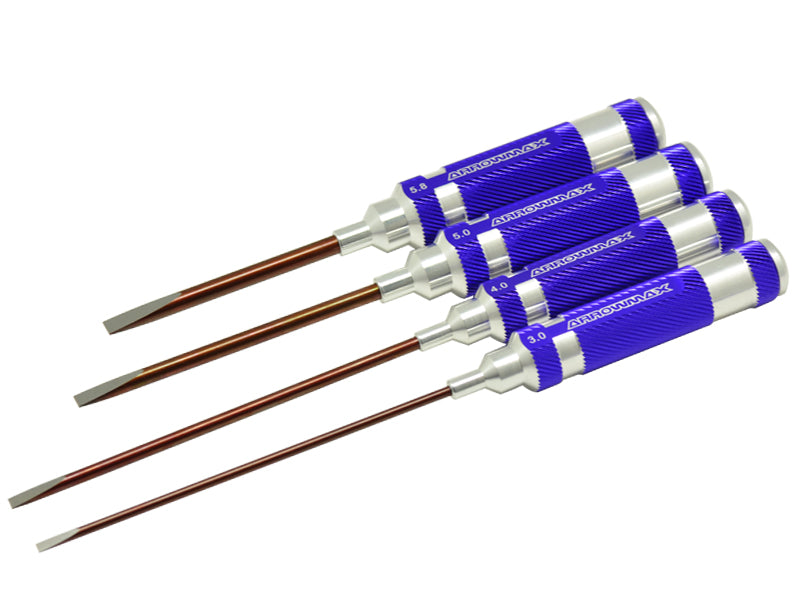 ARROWMAX AM130993 - FLAT HEAD SCREWDRIVER SET 3.0  4.0  5.0 & & 5.8  4PCES