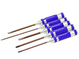 ARROWMAX AM290901 - PHILLIPS SCREWDRIVER SET 3.5 5.0 & 5.8 X 120MM + FLAT HEAD SCREWDRIVE