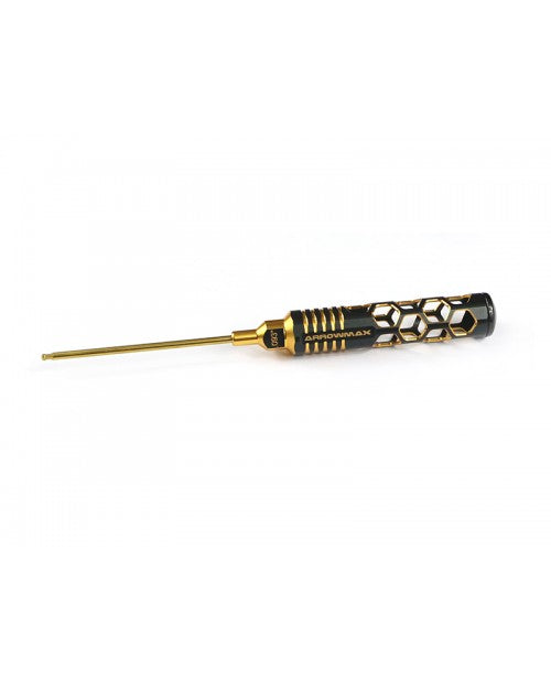 ARROWMAX AM420299BG - BALL DRIVER HEX WRENCH .093 3/32 X 100MM BLACK GOLDEN