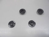 AUTOMODEL AMR-025BK - Serrated Large Diameter 1:10 Aluminium Wheel Nuts 4 Black