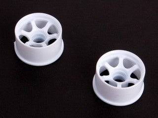 Atomic 20mm S6 Delrin Rim R0.5° Rear White (For MR-02/ 03)