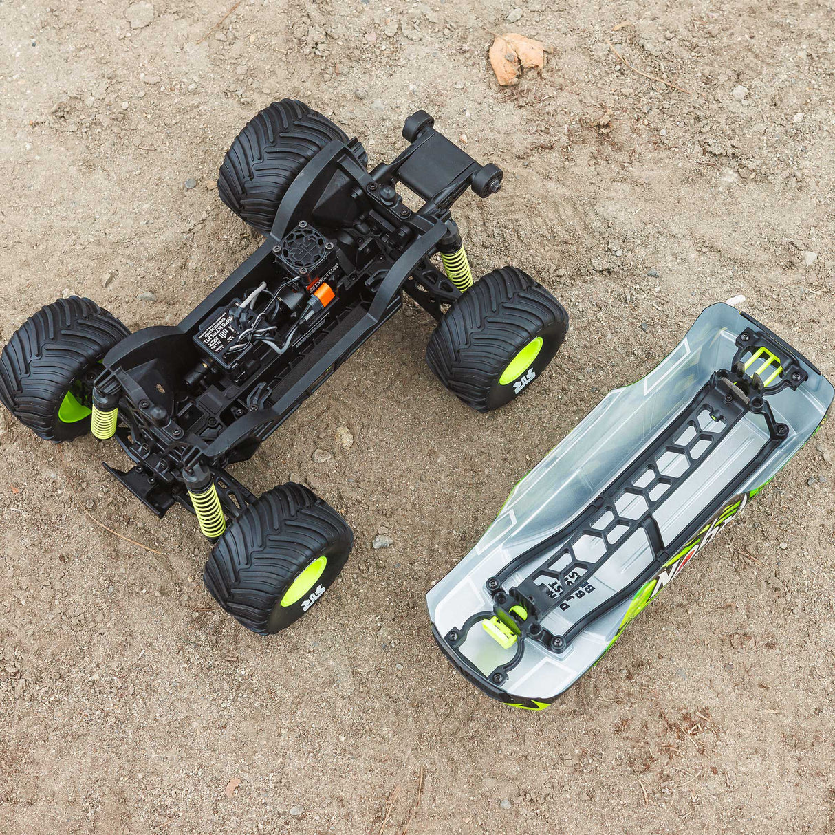1/16 GORGON GROM 4X4 RTR Brushed Monster Truck (Battery & Charger Included), Yellow