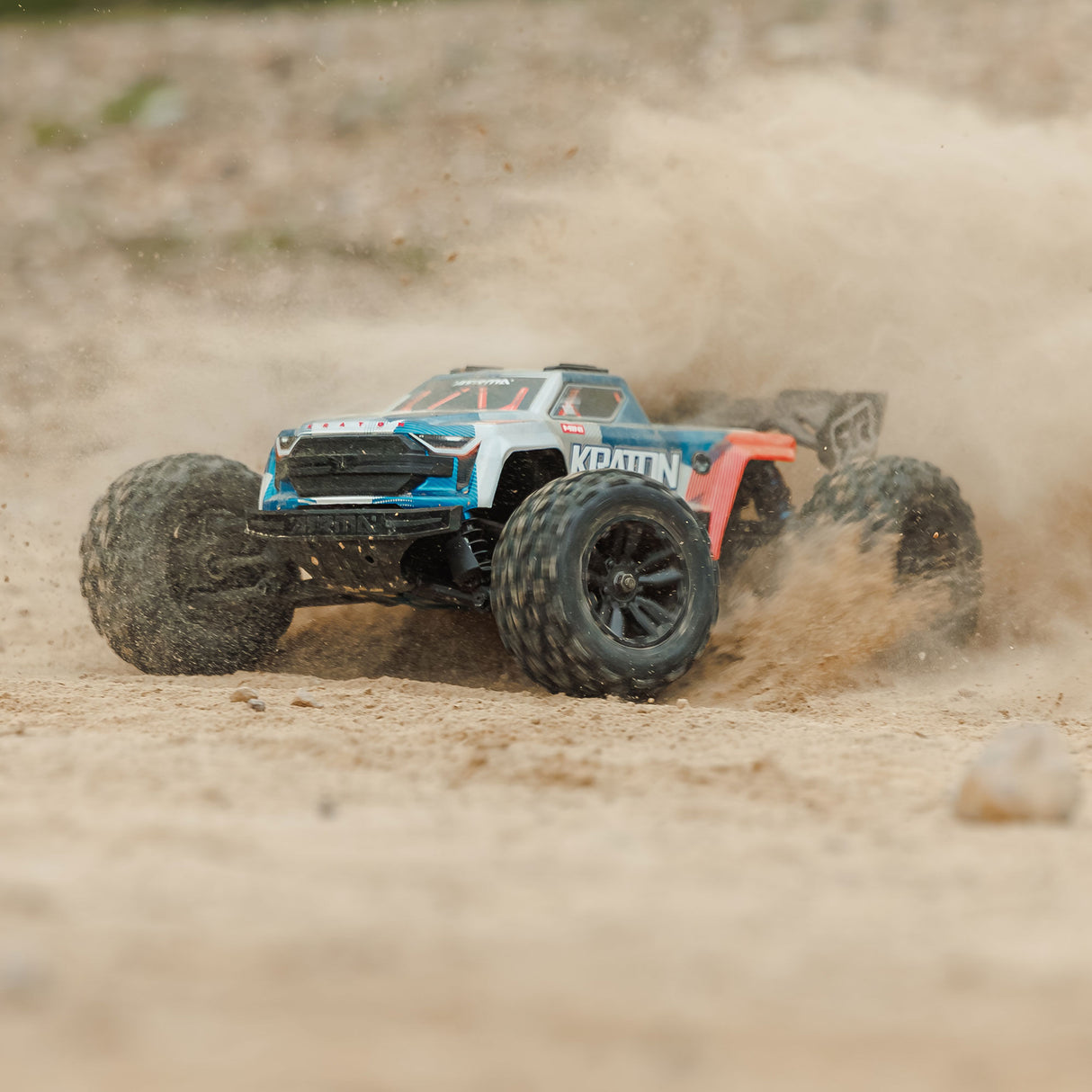 1/16 MINI KRATON 3S DSC 4X4 RTR Brushless Speed Truck (3S Battery & Charger Included) , Red/Blue