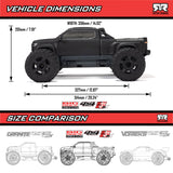 1/10 BIG ROCK 4X4 223S BLX BRUSHLESS STREET TRUCK RTR WITH DSC