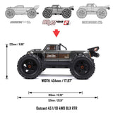 1/10 SCX10 III Coyote 4X4 RTR Brushed Rock Crawler, Blue