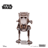 UGEARS Star Wars AT-ST Walker – 3D træbyggesæt med gangmekanisme (370 dele)