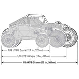 1/8 AXP8 Gilamon 2.2 4X4 RTR Brushed Trail Buggy