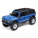 1/30 SCX30 Ford Bronco 4X4 RTR Brushed Rock Crawler (Battery & Charger Included), Blue