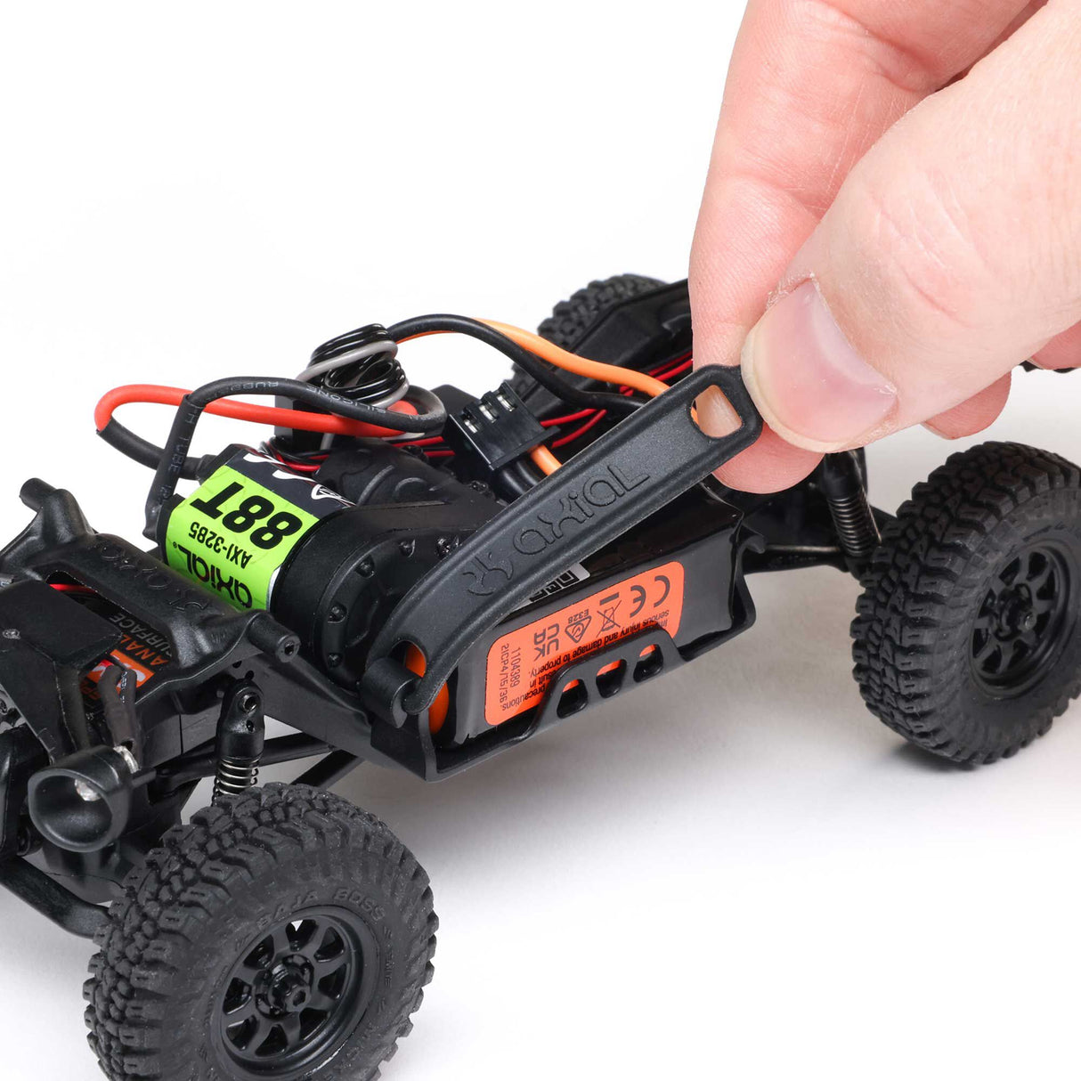 1/30 SCX30 Ford Bronco 4X4 RTR Brushed Rock Crawler (Battery & Charger Included), Blue