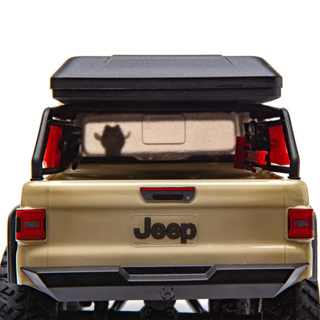 1/24 SCX24 Jeep JT Gladiator 4X4 RTR Brushed Rock Crawler (Battery & Charger Included), Beige