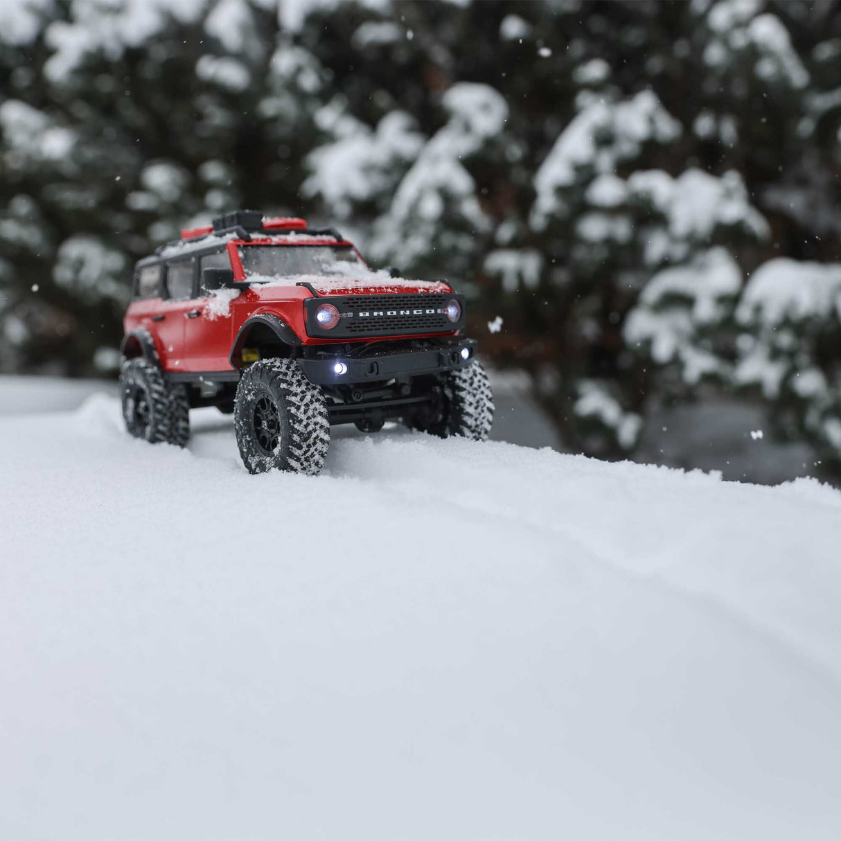 1/24 SCX24 2021 Ford Bronco 4WD Truck RTR, Red