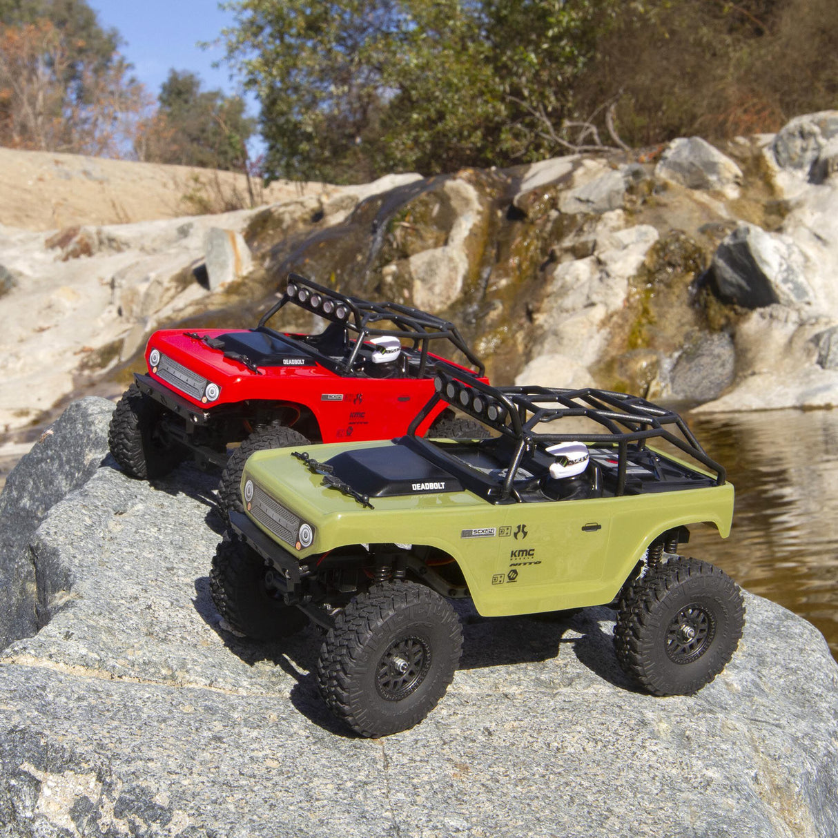 SCX24 Deadbolt 1/24th Scale Elec 4WD - RTR, Red