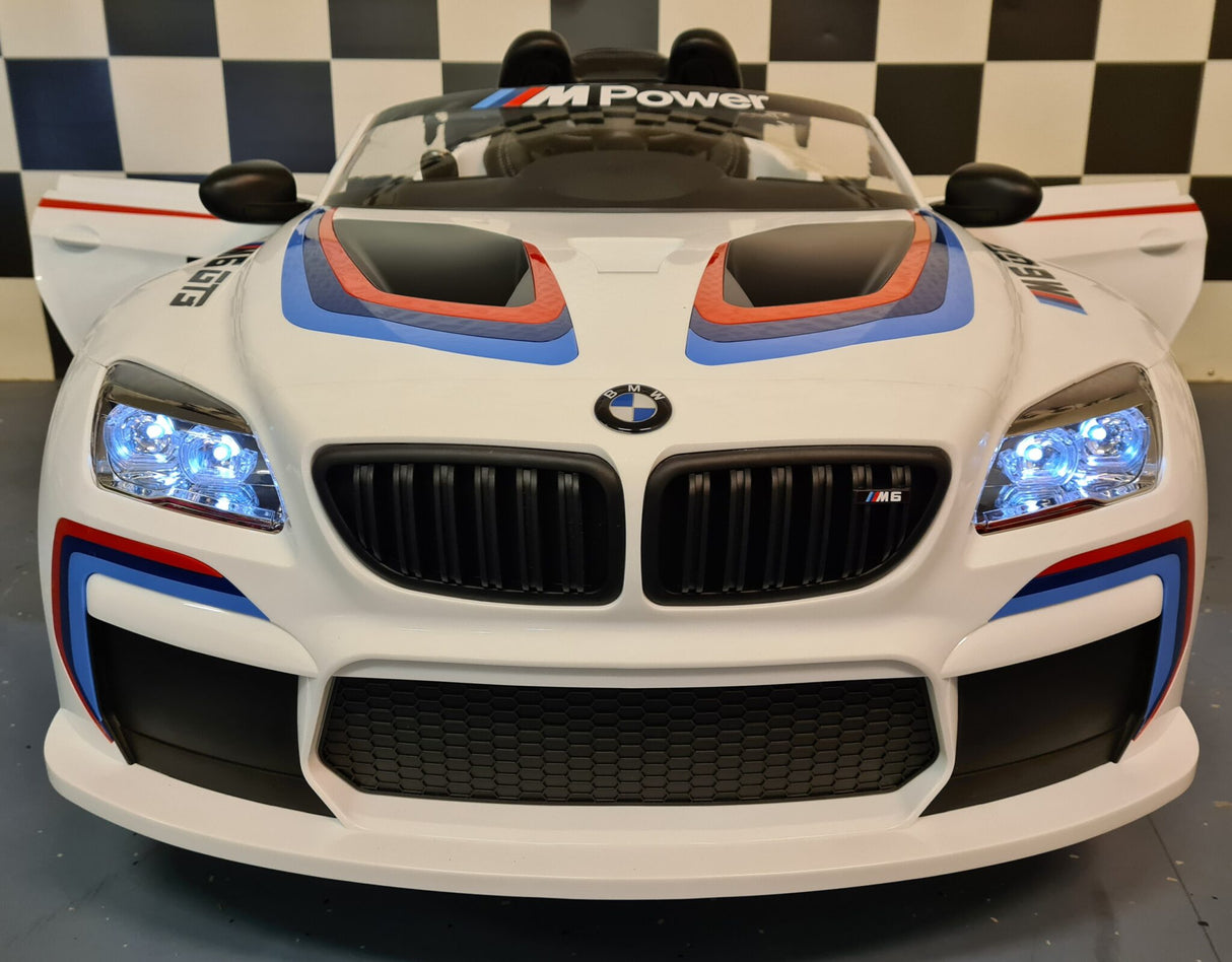 Elektrisk koerebil BMW M6 GT3 med 2.4G RC hvid