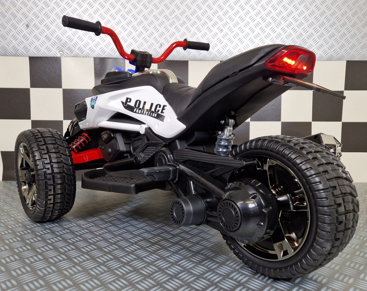 Spyder polismotorcykel 12V för barn