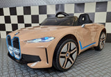 BMW i4 12V elbil til børn – champagne