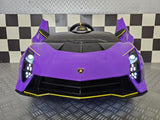 Børnebil Lamborghini Auténtica lilla 12 volt