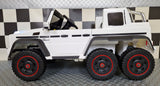 Børnebil Mercedes G63 6×6 AMG 1 person hvid