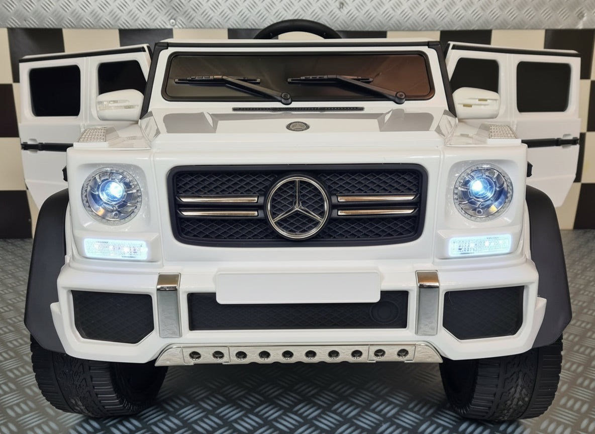 Mercedes-Benz Maybach G650 elbil för barn – vit