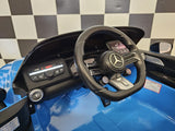Elektrisk børnebil Mercedes SL63 12 volt metallic blå