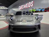 Porsche 911 24 volt GT3 børnebil metallic grå