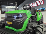 Børnetraktor 24 volt med anhænger m. fjernbetjening