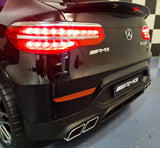 Mercedes-Benz GLC 63 AMG 12V elbil för barn – 1 person, metallic svart