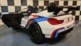 Elektrisk koerebil BMW M6 GT3 med 2.4G RC hvid