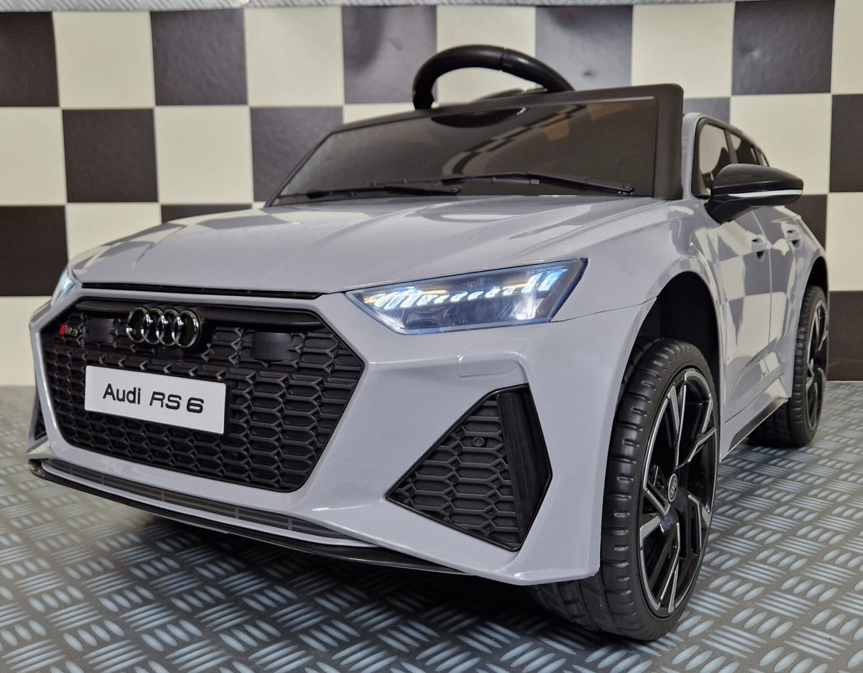 Elektrisk børnebil Audi RS 6 nardo grå