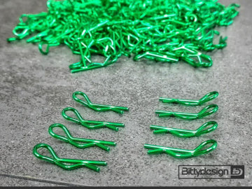 1/10 Body Clips Kit (8) - Green