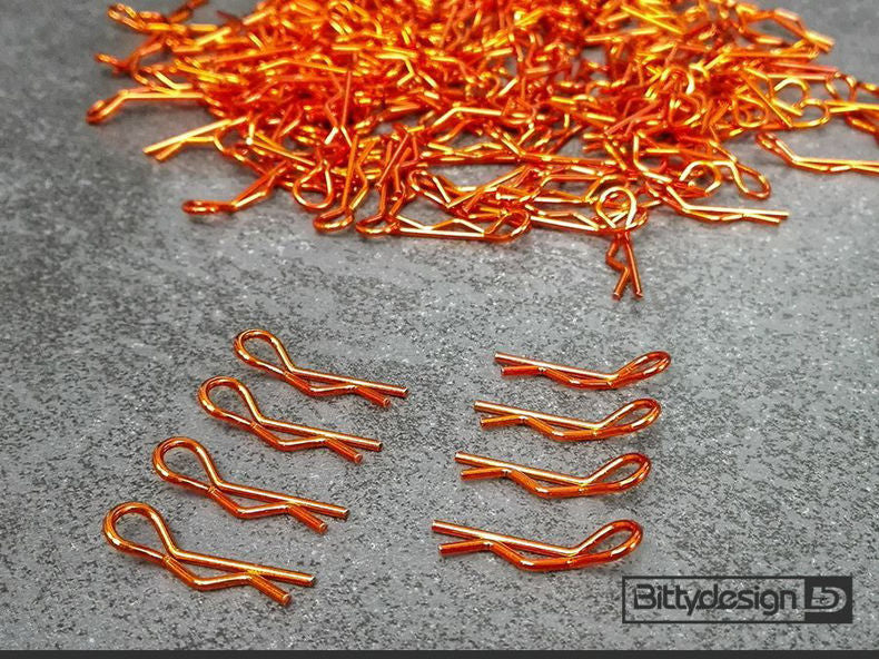 1/10 Body Clips Kit (8) - Orange