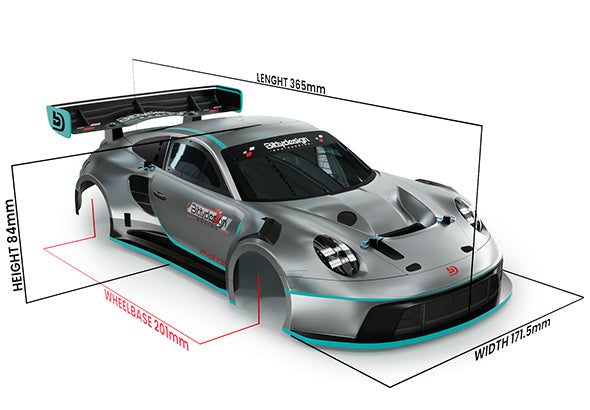 GT12 Body P-GT3R for 1/12 Supastox class