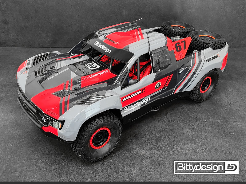 FALCON-X Clear Body for TRAXXAS UDR Pre-cut 1.5mm