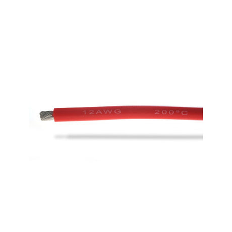 12AWG (3,58mm²) silicone wire, red - 1m