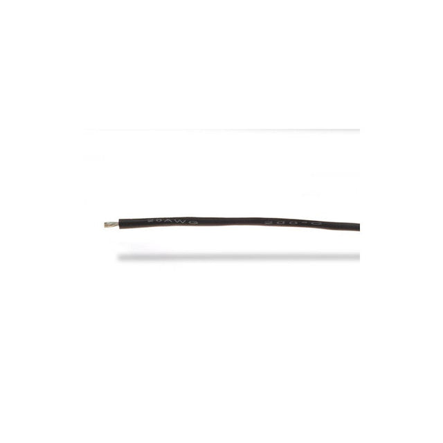 20AWG (0,50mm²) silicone wire, black - 1m