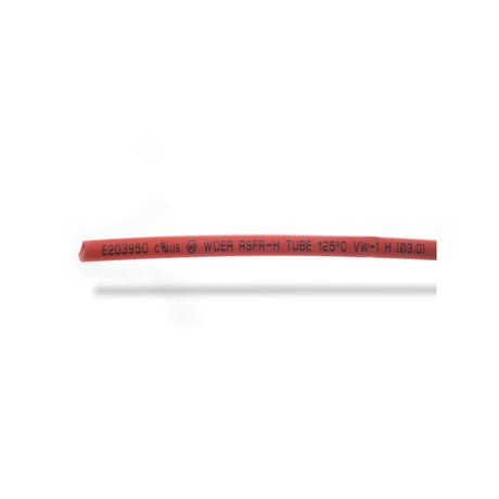 3mm thick shrink tube red - 1m
