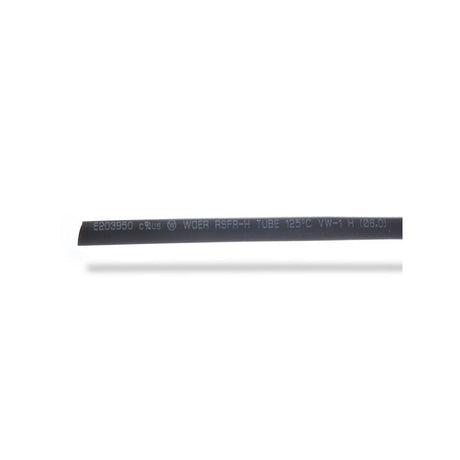 6mm thick shrink tube black - 1m