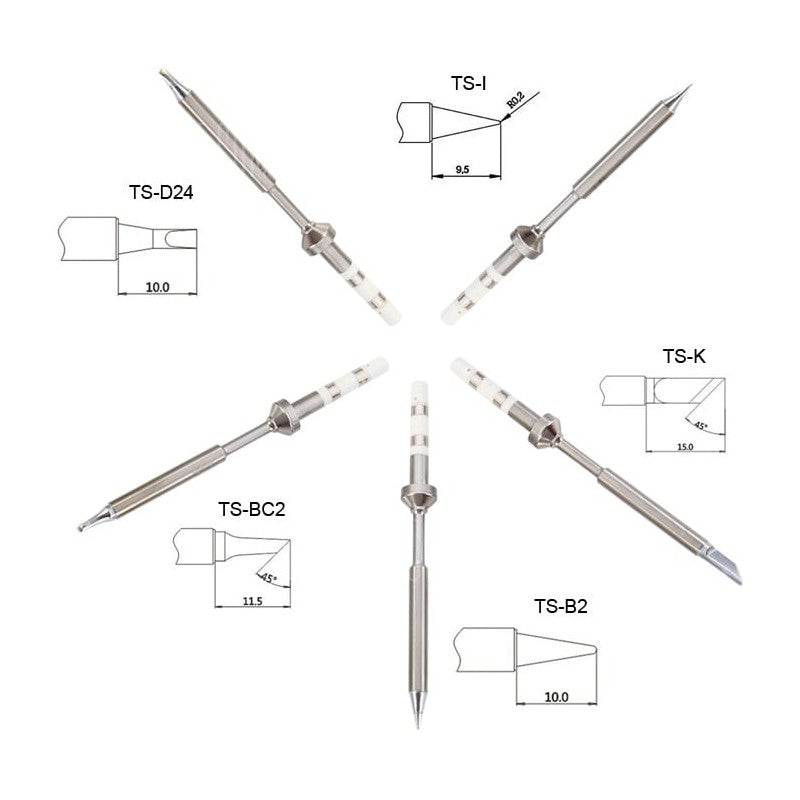 TS100 Soldering iron  (12-24V/17-65W) - Luxe set V2022