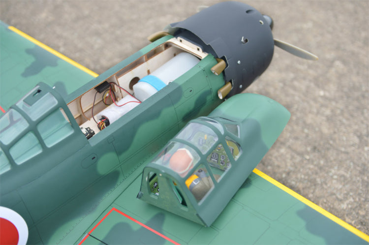 A6M Zero 1720mm .75-95/15cc GP/Gas/EP ARF with Electric retract
