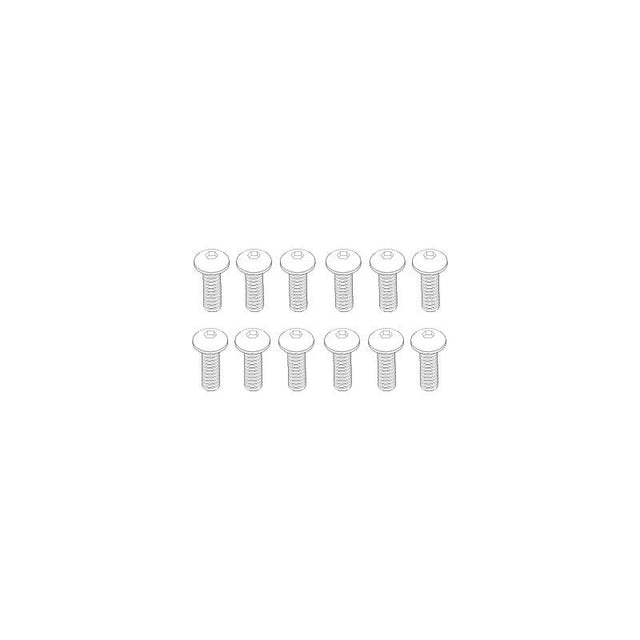 DISC.. TM 3x10mm B-Head Hex Screw (12pcs) for Mad Monster 1/6