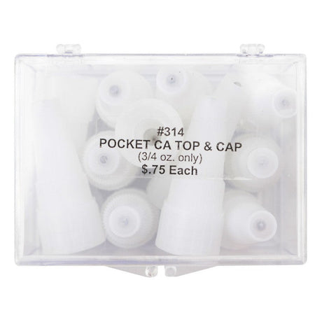 Pocket CA Top & Cap (only for 3/4 oz boottles)