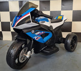 BMW HP4 12V barntrike – blå