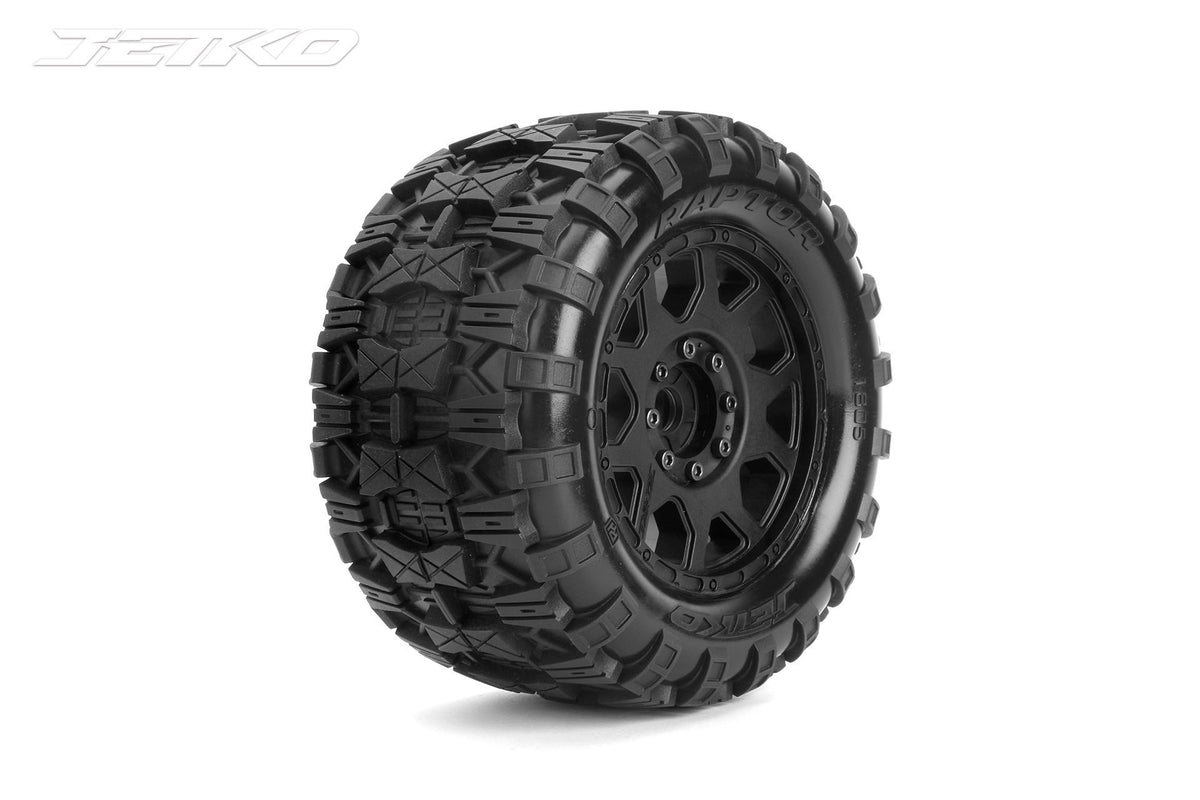 Jetko EX Tyre MT Raptor Belted 3.8" 17mm-12mm Black Wheel