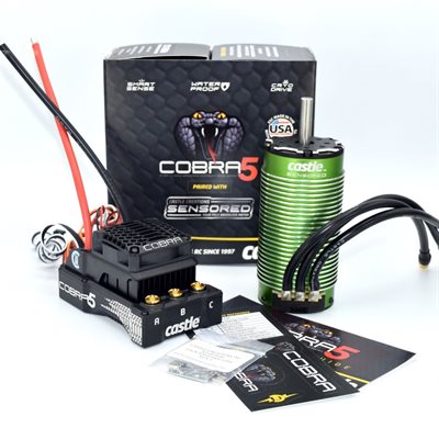 Cobra 5 8S 33.6V ESC, 2028-1100KV Motor Combo 1/5