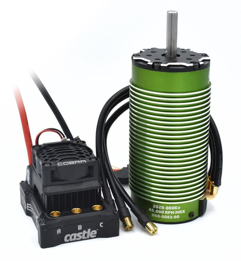 Cobra 6 8S 33,6V ESC, 2028-800KV Motor Combo 1/6-1/8