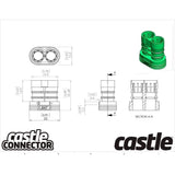 CC Polarized Bullet Connector 6.5 mm