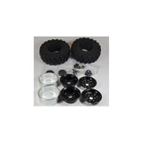 1.9' complete tyres white hub,2unit/kit