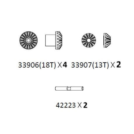 Differential gear assembly