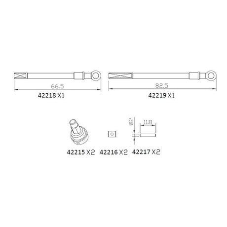 AT4 Front door axle CVD (left and right)