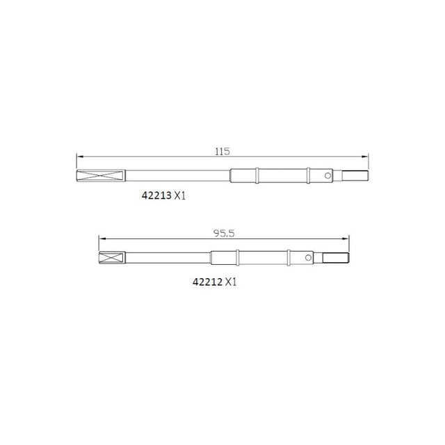 EMO straight axle rear axle